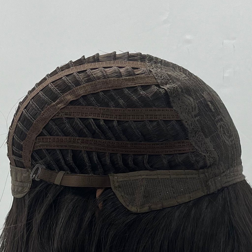 UBeauty Peluca Negra Natural 45CM, Con Corte En Capas,Apto para herramientas de calor