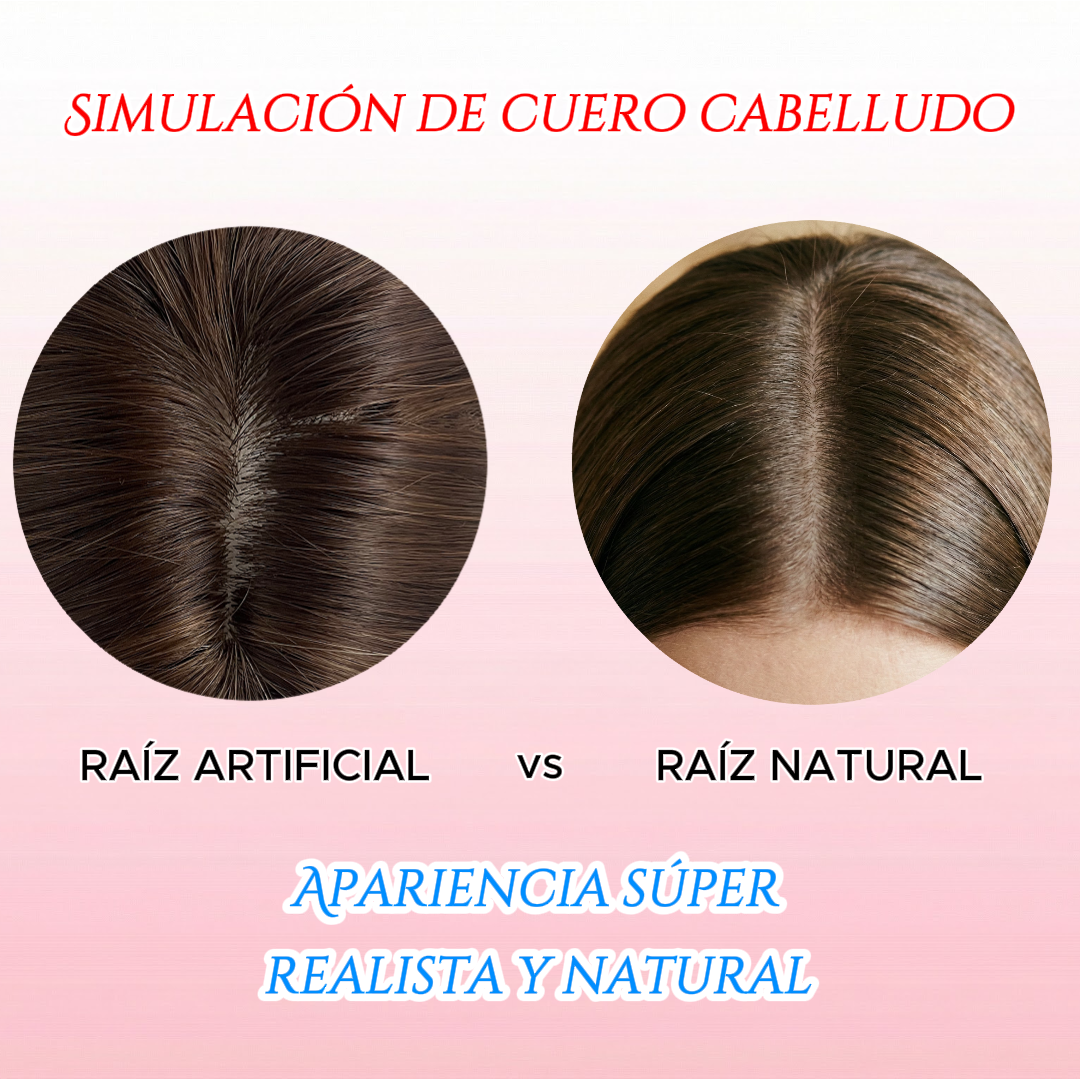 UBeauty Peluca Larga De 68 Cm En Onda De Agua Color Negro, Con Flequillo Y Termorresistente