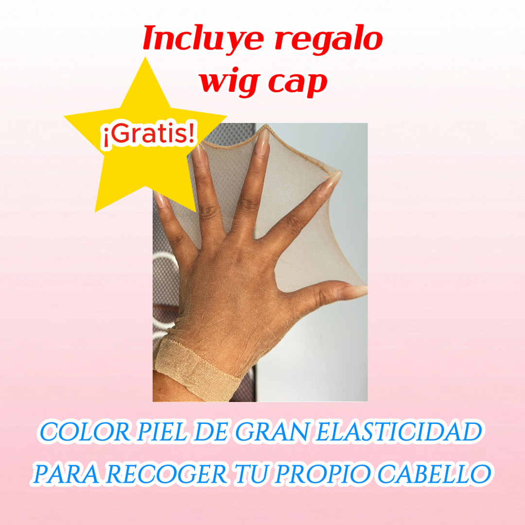 UBeauty Peluca Larga De 68 Cm En Onda De Agua Color Negro, Con Flequillo Y Termorresistente